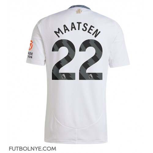 Camiseta Aston Villa Ian Maatsen #22 Visitante Equipación 2024-25 manga corta